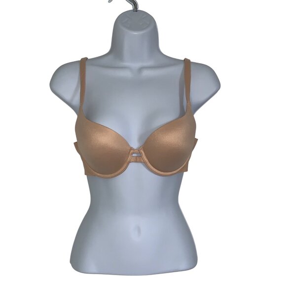 Auden Womens Full Coverage Lightly Lined Bra Neutral Beige Size 34B - Picture 1 of 11
